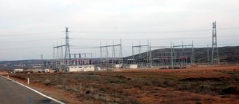 Subestación eléctrica Muniesa en 2013