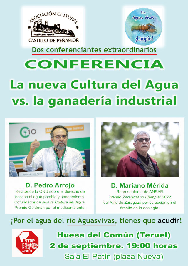 Conferencia con mucho fondo: por el agua y el aire de Huesa