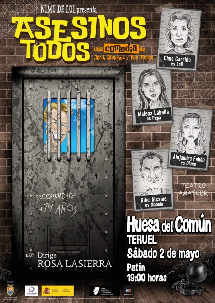Obra de teatro Asesinos Todos en Huesa del Común 2026